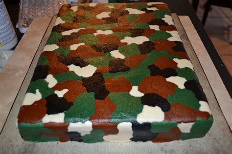 Fun And Simple Effects With Buttercream Camo Cake Butter Cream Camouflage Cake