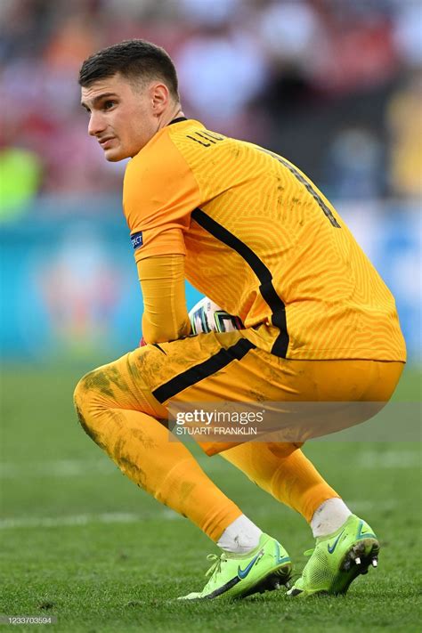 News Photo Croatia S Goalkeeper Dominik Livakovic Reacts Football