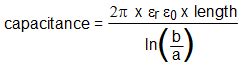 Capacitance formulas and calculators