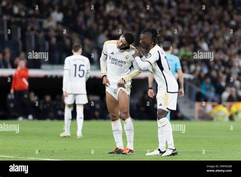 MADRID SPAIN FEBRUARY 10 Jude Bellingham Of Real Madrid And Eduardo