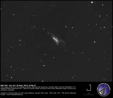 NGC 520 Arp 157 Psc The Virtual Telescope Project 2 0