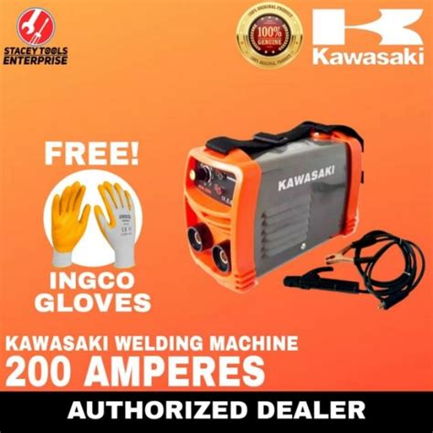 Kawasaki Welding Machine 200a Free Ingco Gloves Inverter Mini Portable