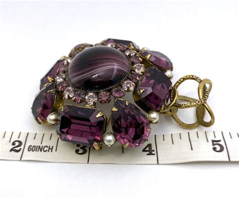 Original By Robert Purple Cabochon Marbled Amethyst G Gem