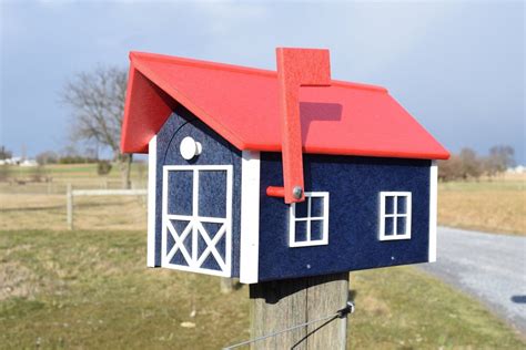 Patriotic Mailbox Poly Mailbox Multiple Colors Amish Made Mailbox Made ...