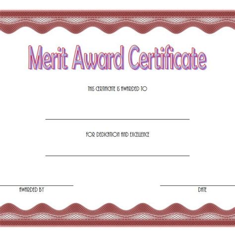 Merit Award Certificate Templates FREE (10+ Best Ideas)