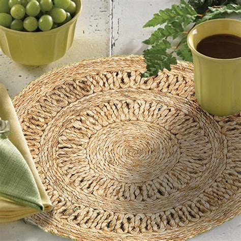 Lr Resources 15 In Natural Jute Lr12027 Nat15 Natural Placemat Set Of