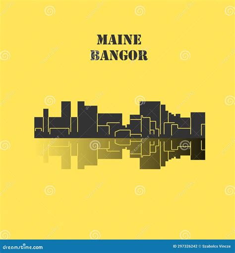 Bangor, Maine stock illustration. Illustration of artwork - 297326242