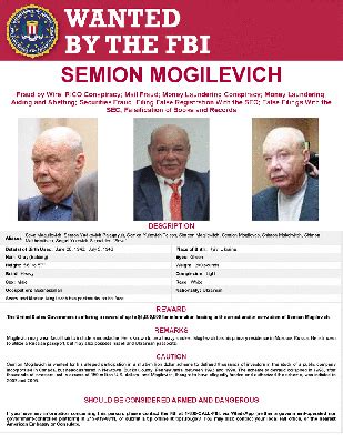 SEMION MOGILEVICH — FBI