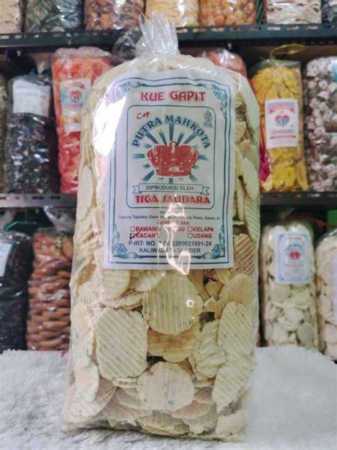 Snack Kriuk Cemilan Gram Keripik Gapit Simpring Rasa Kacang