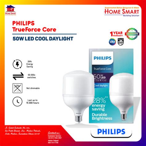 Jual Philips Led Tforce True Force Trueforce 50w 50 Watt Putih 6500k E27 Kota Medan