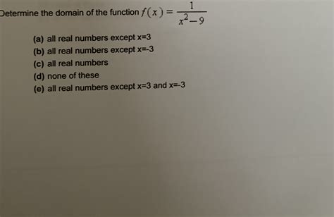 Answered Determine The Domain Of The Function Bartleby