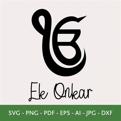 Ek Onkar Symbol Svg Ik Onkar Clipart Files Sikh Svg Svg Files For