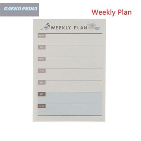 Jual Gaekopedia Cute Kawaii Weekly Monthly Work Planner Book Diary