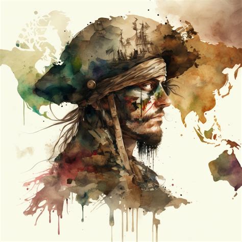 Premium AI Image Pirates Of The Caribbean Poster Generative Ai