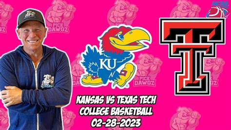 Kansas Vs Texas Tech 2 28 23 College Basketball Free Pick CBB Betting