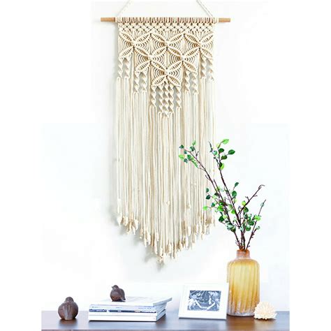 Wall Hanging Braided Boho Macrame Woven Handmade Art Tapestry Home Room