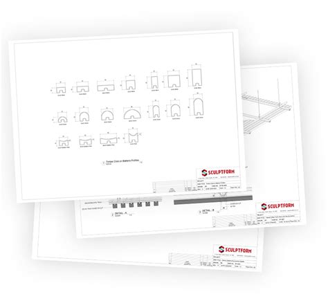 Cad Files For Click On Battens Sculptform