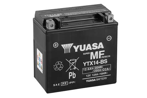 Yuasa Motorcycle Battery Ytx Bs V Ah From County Battery