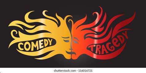 Theatre Concept Comedy Tragedy Stock Vector (Royalty Free) 116016721 ...