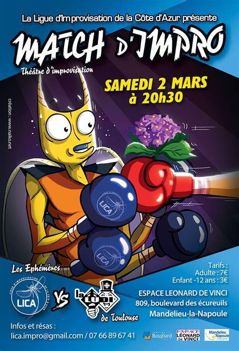 Affiches Ligue D Improvisation De La C Te D Azur