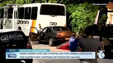 IDOSA MORRE APÓS SER ATROPELADA POR CARRO CONDUZIDO POR HOMEM SEM