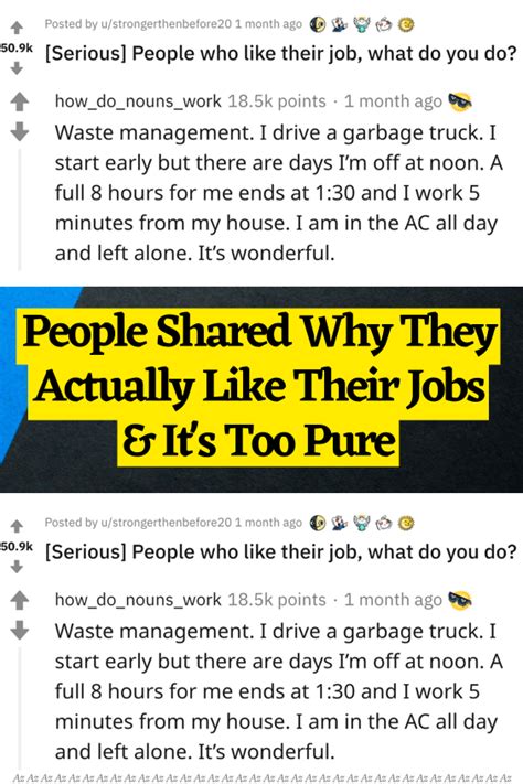 People Shared Why They Actually Like Their Jobs It S Too Pure Artofit