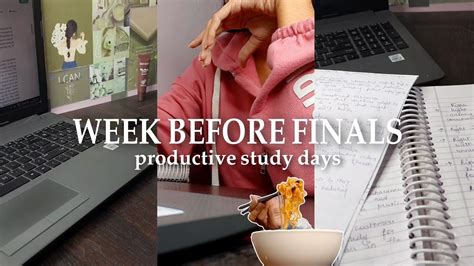 A Week Before Finals Productive Night Study Vlog Study With Me Law