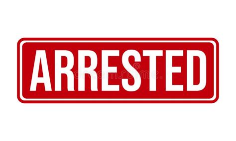 Arrested Rubber Grunge Stamp Seal Stock Vector Stock Vector