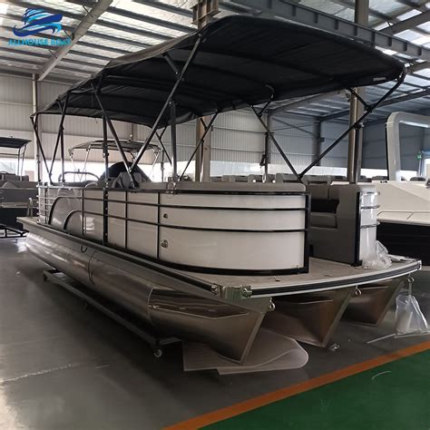 Allhouse Marine Customized Ft Aluminum Hull Pontoon Boat For Offshore