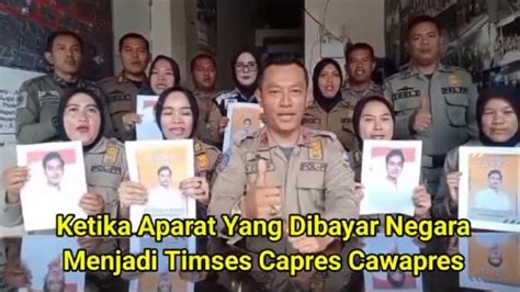 Viral Video Anggota Satpol Pp Garut Beramai Ramai Ikrar Dukung Gibran