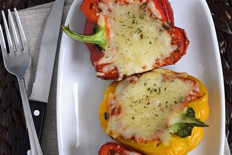 Pimientos rellenos de quinoa y tomate Receta de cocina fácil sencilla