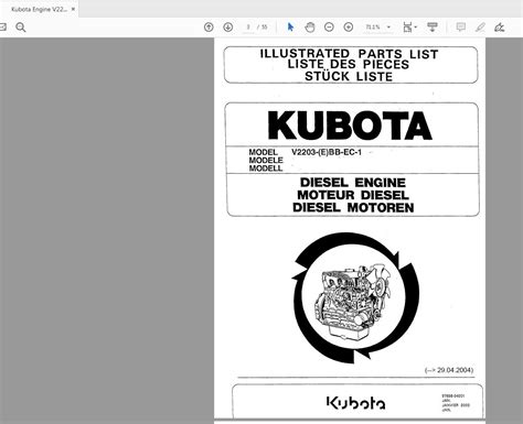 Kubota V2203 Service Manual Free