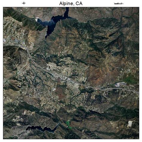 Aerial Photography Map of Alpine, CA California