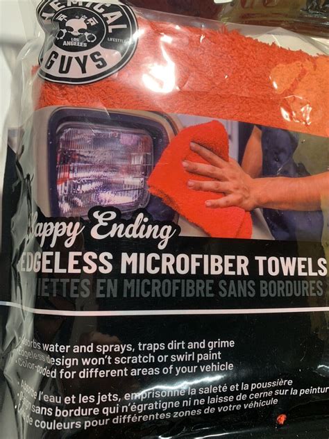 Chemical Guys Happy Ending Edgeless Microfiber X Pack Ebay