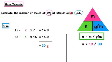 Mass Triangle National 5 Chemistry Lesson 5 Youtube