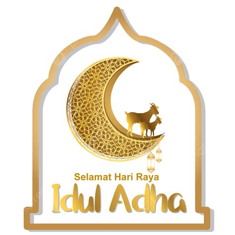 Selamat Hari Raya Idul Adha Kurban Kambing Oro Masjid Png Fondo