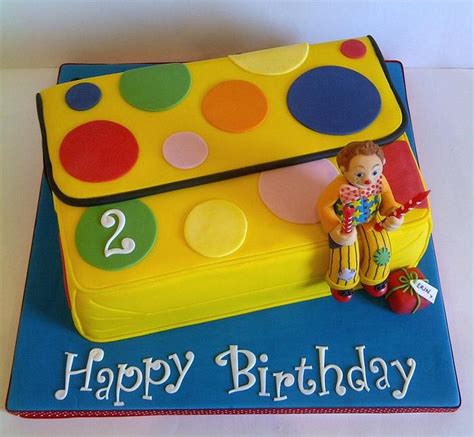 Mr Tumble's Spotty Bag - Decorated Cake by CakeyCake - CakesDecor