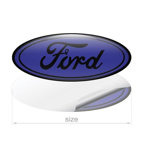 ALL size Ford domed Emblem silicone sticker in Front , Back steering ...