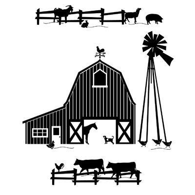 Farm Landscape Silhouette | See More...