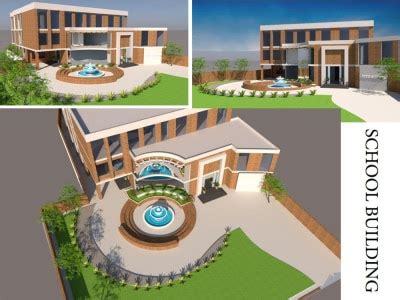 School Building design dressed in brick finish | Upwork