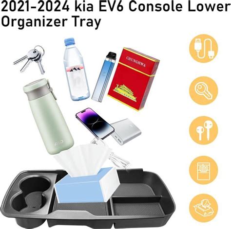 Compatible Avec Bo Te De Console Organisateur Kia Ev