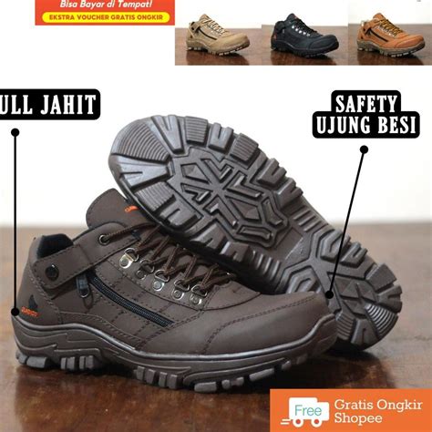 Jual Viral Sepatu Safety Septi Murah Ujung Besi Outdoor Hiking