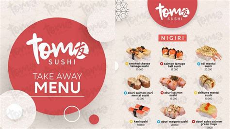 Daftar Menu Tom Sushi Dan Harga Terbaru