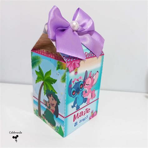 Caixa Milk Lilo E Stitch Elo Produtos Especiais