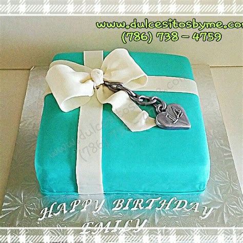 Box Cake Tiffany And Co Tiffany Cakes 18th Birthday Cake