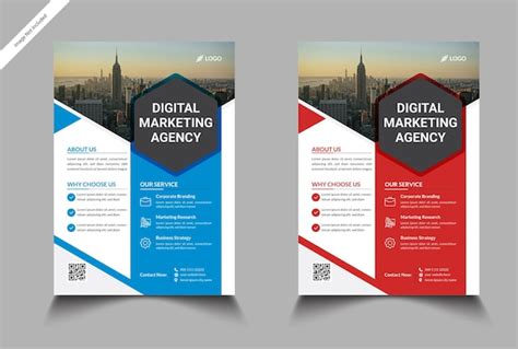 Designvorlage F R Digitales Marketing Flyer Premium Vektor