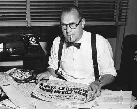 Newspaper Editor Larry Fanning Photograph by Underwood Archives