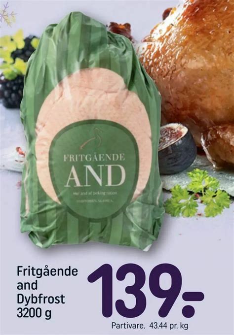 Fritg Ende And Dybfrost Tilbud Hos Rema