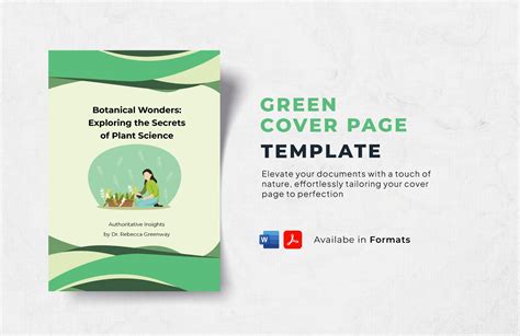 Green Cover Page Template in Word, PDF - Download | Template.net