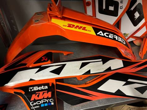 Ktm Sxf Kit Plastiche Con Grafiche Sxf Plastic Set Ebay